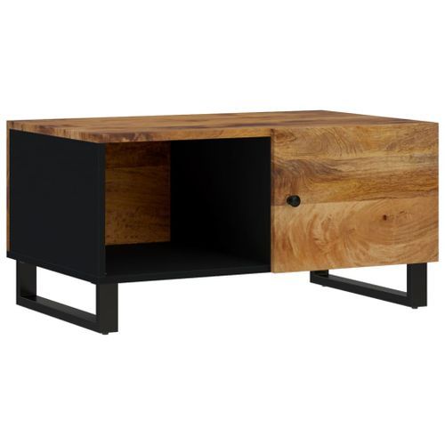 Table basse 80x50x40 cm Bois de manguier solide et d'ingénierie - Photo n°2; ?>