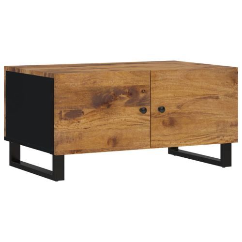 Table basse 80x50x40 cm Bois de manguier solide et d'ingénierie - Photo n°2; ?>