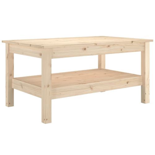 Table basse 80x50x40 cm Bois massif de pin - Photo n°2; ?>