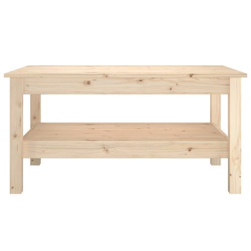 Table basse 80x50x40 cm Bois massif de pin - Photo n°3; ?>