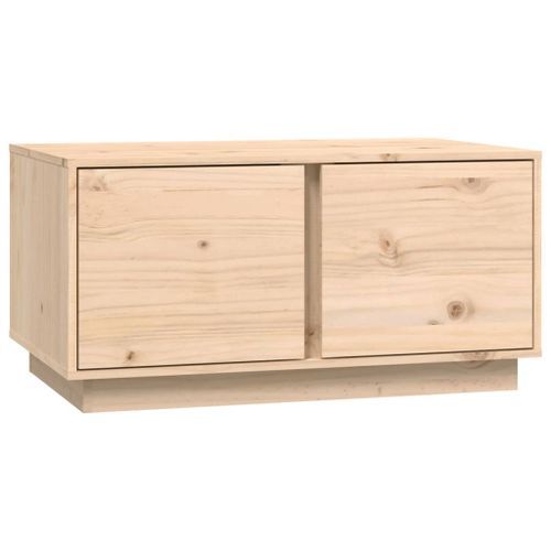 Table basse 80x50x40 cm Bois massif de pin - Photo n°2; ?>