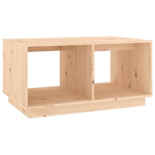 Table basse 80x50x40 cm Bois massif de pin - Photo n°2; ?>