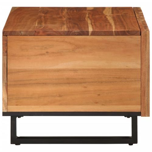 Table basse 80x51x40 cm bois massif d'acacia - Photo n°3; ?>