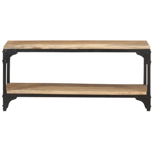 Table basse 90x30x40 cm Bois de manguier massif - Photo n°2; ?>