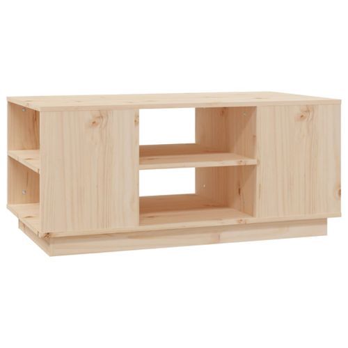 Table basse 90x49x40,5 cm Bois massif de pin - Photo n°2; ?>