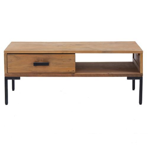 Table basse 90x50x35 cm Bois de pin massif - Photo n°3; ?>