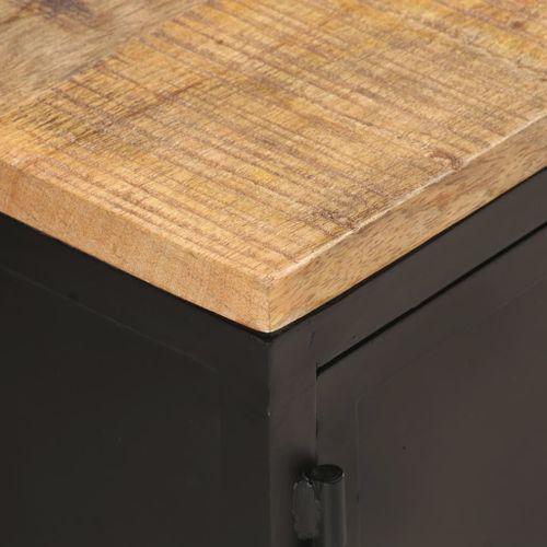 Table basse 90x50x37 cm Bois massif de manguier brut - Photo n°2; ?>