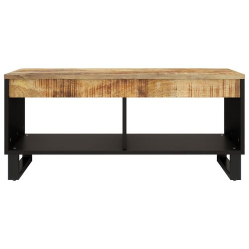 Table basse 90x50x40 cm bois de manguier massif - Photo n°3; ?>