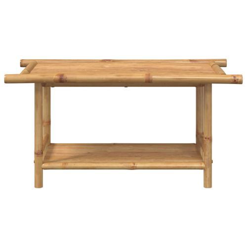 Table basse 90x50x45 cm bambou - Photo n°3; ?>