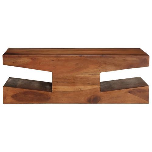 Table basse 90x60x30 cm bois massif d'acacia - Photo n°2; ?>