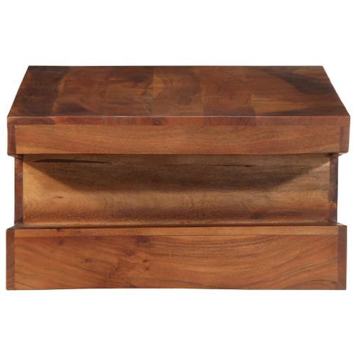 Table basse 90x60x30 cm bois massif d'acacia - Photo n°3; ?>