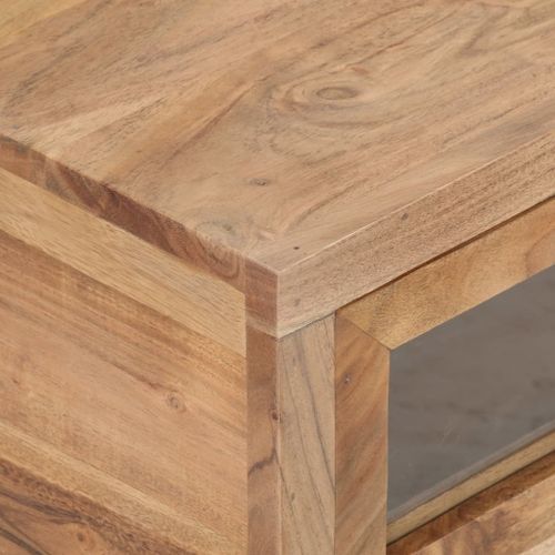 Table basse 90x60x40 cm Bois d'acacia massif - Photo n°2; ?>