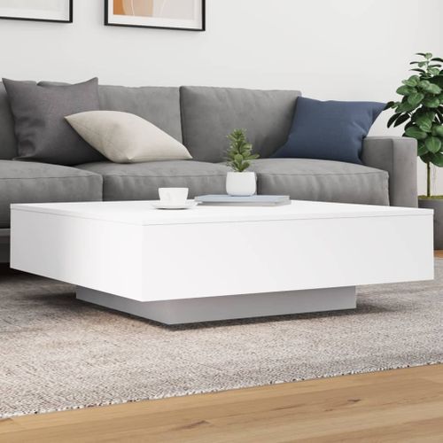 Table basse avec lumières LED blanc 100x100x31 cm - Photo n°2; ?>