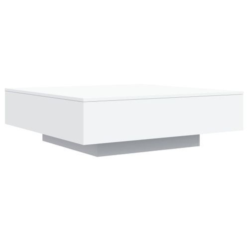 Table basse avec lumières LED blanc 100x100x31 cm - Photo n°3; ?>