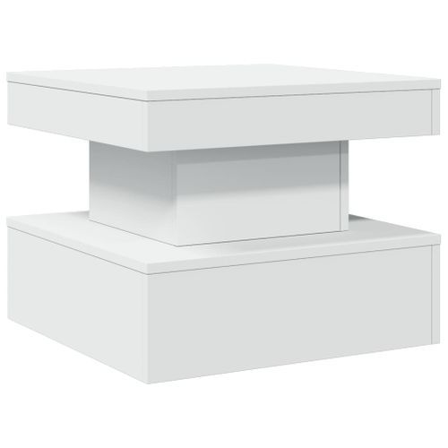 Table basse avec lumières LED blanc 50x50x40 cm - Photo n°3; ?>