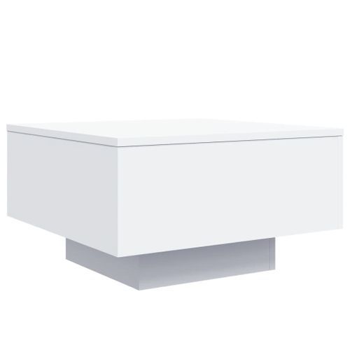 Table basse avec lumières LED blanc 55x55x31 cm - Photo n°3; ?>