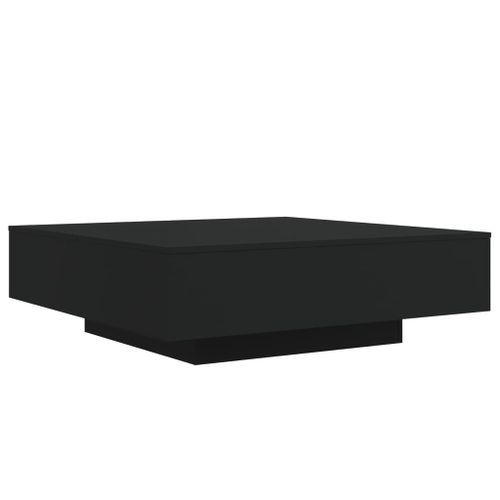 Table basse avec lumières LED noir 100x100x31 cm - Photo n°3; ?>