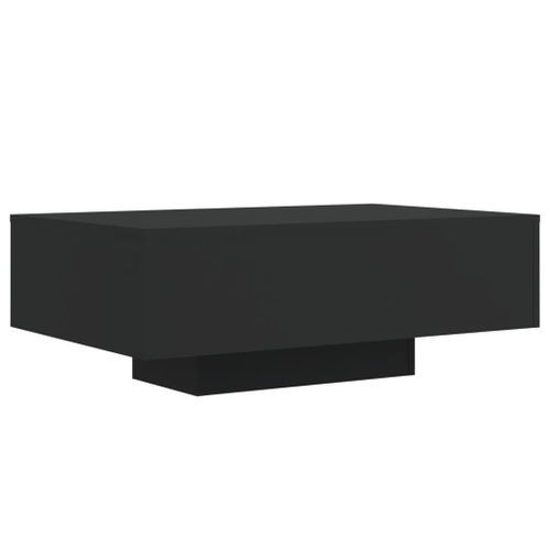 Table basse avec lumières LED noir 85x55x31 cm - Photo n°3; ?>