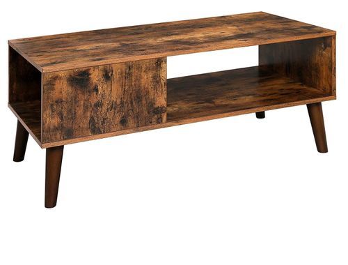 Table basse avec une niche marron vintage style industriel Kaza 100 cm - Photo n°2; ?>