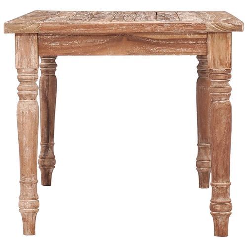 Table basse Batavia 90x50x45 cm Blanchie Bois de teck solide - Photo n°3; ?>