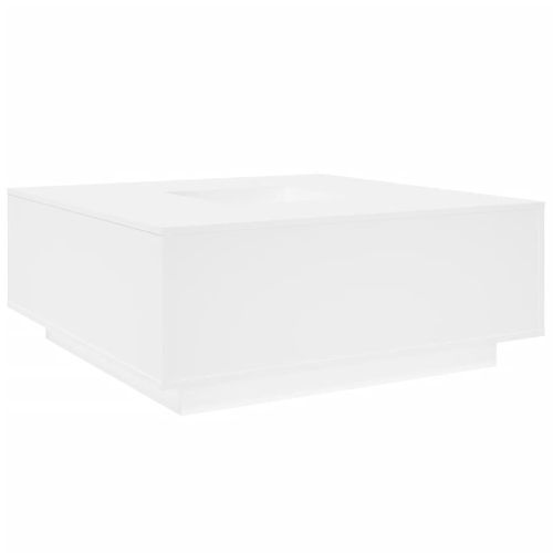 Table basse blanc 100x100x40 cm bois d'ingénierie - Photo n°2; ?>