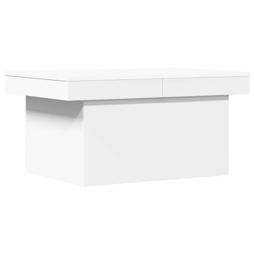 Table basse blanc 100x55x40 cm bois d'ingénierie - Photo n°2; ?>