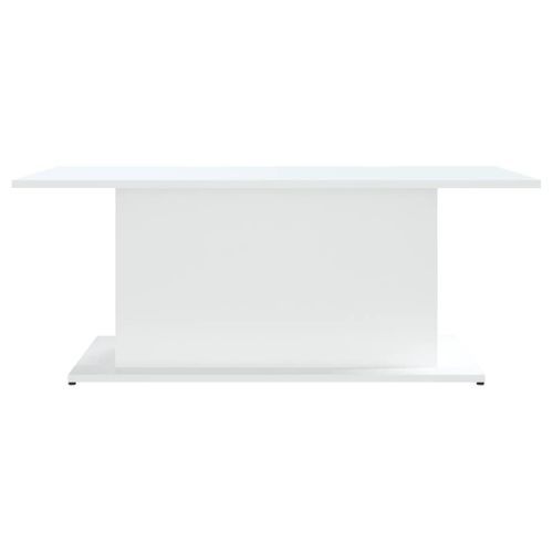 Table basse Blanc 102x55,5x40 cm - Photo n°3; ?>