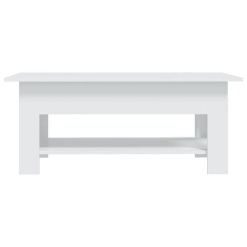 Table basse Blanc 102x55x42 cm - Photo n°3; ?>