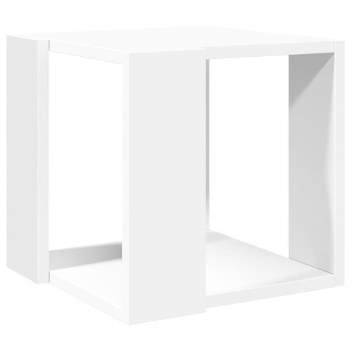 Table basse blanc 32x32x30 cm bois d'ingénierie - Photo n°2; ?>