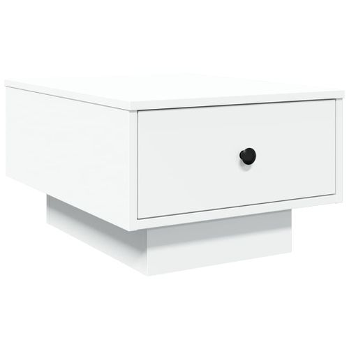 Table basse blanc 60x45x31 cm bois d'ingénierie - Photo n°2; ?>