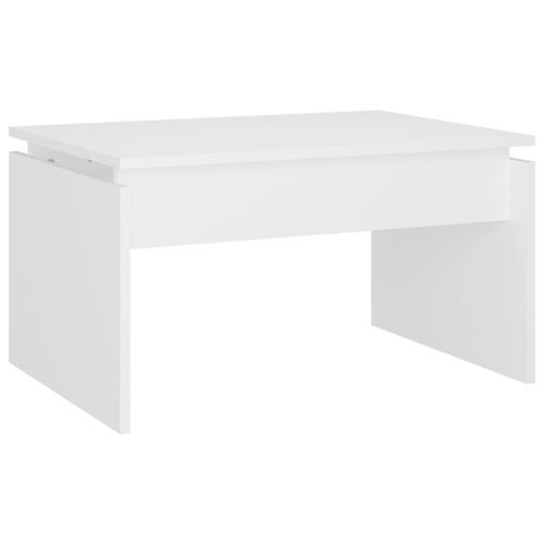 Table basse Blanc 68x50x38 cm - Photo n°2; ?>