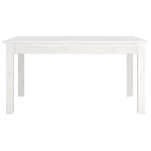 Table basse Blanc 80x50x40 cm Bois massif de pin - Photo n°3; ?>