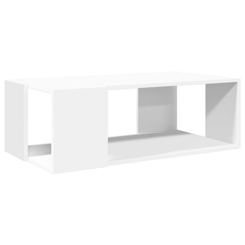 Table basse blanc 89,5x48x30 cm bois d’ingénierie - Photo n°2; ?>