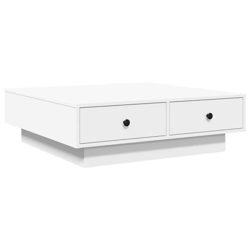 Table basse Blanc 90x90x28 cm - Photo n°2; ?>