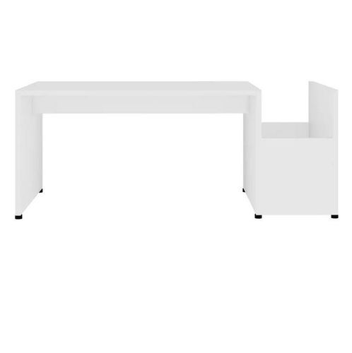 Table basse bois blanc Tessia 90 cm - Photo n°3; ?>