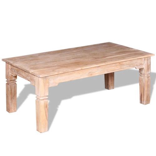 Table basse Bois d'acacia 110 x 60 x 45 cm - Photo n°3; ?>