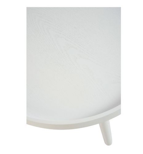 Table basse bois massif blanc Ocel - Photo n°2; ?>
