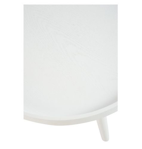 Table basse bois massif blanc Ocel D 60 cm - Photo n°2; ?>