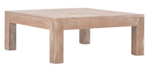 Table basse carrée bois et pin massif clair Steevie - Photo n°3; ?>