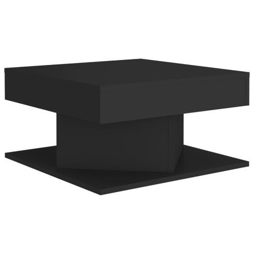 Table basse carrée Noir 57x57x30 cm Konda - Photo n°3; ?>