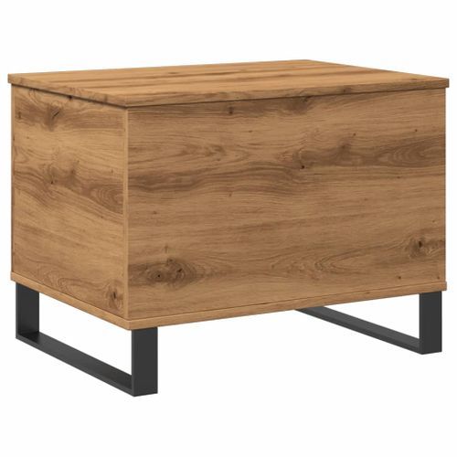 Table basse chêne artisanal 60x44,5x45 cm bois d'ingénierie - Photo n°2; ?>