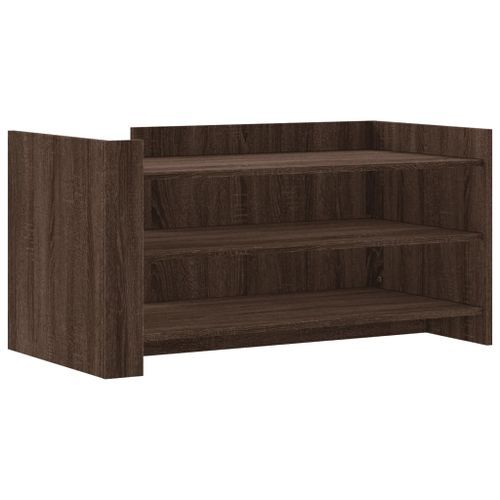 Table basse chêne marron 100x50x50 cm bois d'ingénierie - Photo n°2; ?>