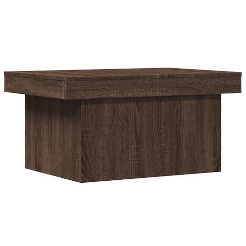 Table basse chêne marron 100x55x40 cm bois d'ingénierie - Photo n°2; ?>