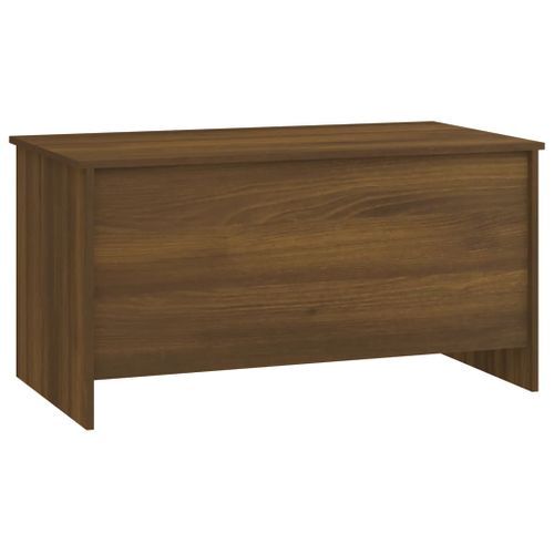 Table basse Chêne marron 102x55,5x52,5 cm Bois d'ingénierie - Photo n°3; ?>