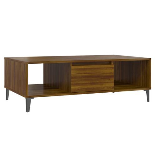 Table basse Chêne marron 103,5x60x35 cm - Photo n°2; ?>