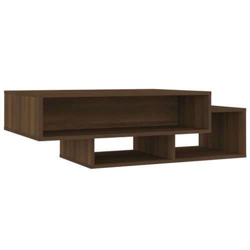 Table basse Chêne marron 105x55x32 cm Bois d'ingénierie - Photo n°2; ?>