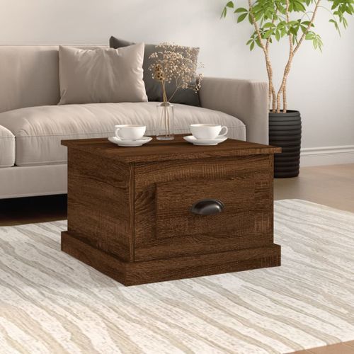 Table basse Chêne marron 50x50x35 cm Bois d'ingénierie - Photo n°2; ?>