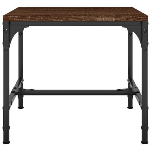 Table basse Chêne marron 50x50x35 cm Bois d'ingénierie - Photo n°3; ?>