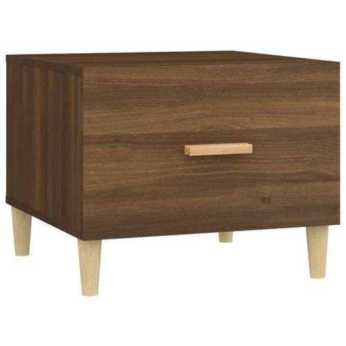 Table basse Chêne marron 50x50x40 cm Bois d'ingénierie - Photo n°2; ?>