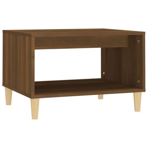 Table basse Chêne marron 60x50x40 cm Bois d'ingénierie - Photo n°2; ?>